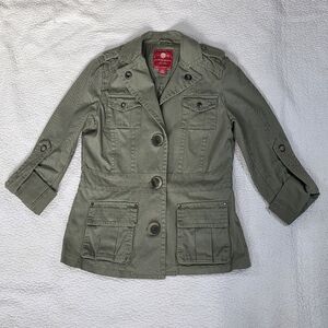 b.u.m. Equipment Khaki Green Military Utility Jacket